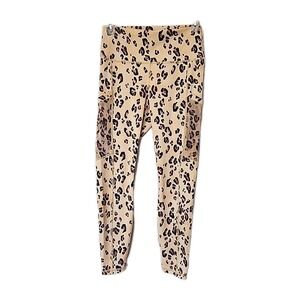 Fabletics Powerhold Mila High Waisted Leggings Leopard Women's‎ Small UPF50+